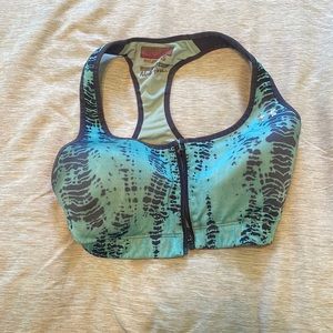 Under armour front zip sports bra